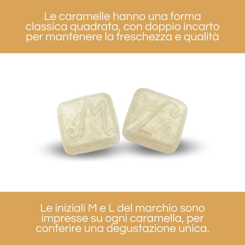 Mera & Longhi Caramelle Quadre Zenzero - 0.5 kg