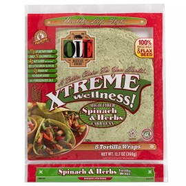 Ole Xtreme Wellness™ 8" Spinach Tortilla Wraps - 8 Count - 12.7 oz. - 6 Packs