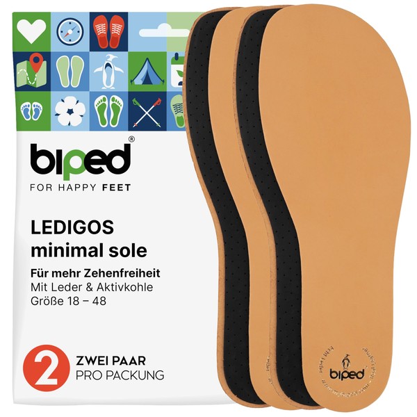 biped minimal sole LEDIGOS - 2 Pairs of Insoles for