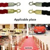 1.5m Twisted Barrier Rope Red/Chrome,Divider Crowd Control Stanchion for Hotel/Bank/Hospital/Playground/Other