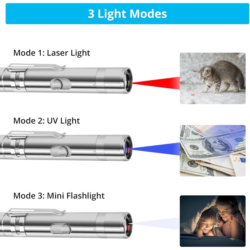 Cat Laser Pointer Toy, Dog Laser Pointer, Interactive Cat Toys