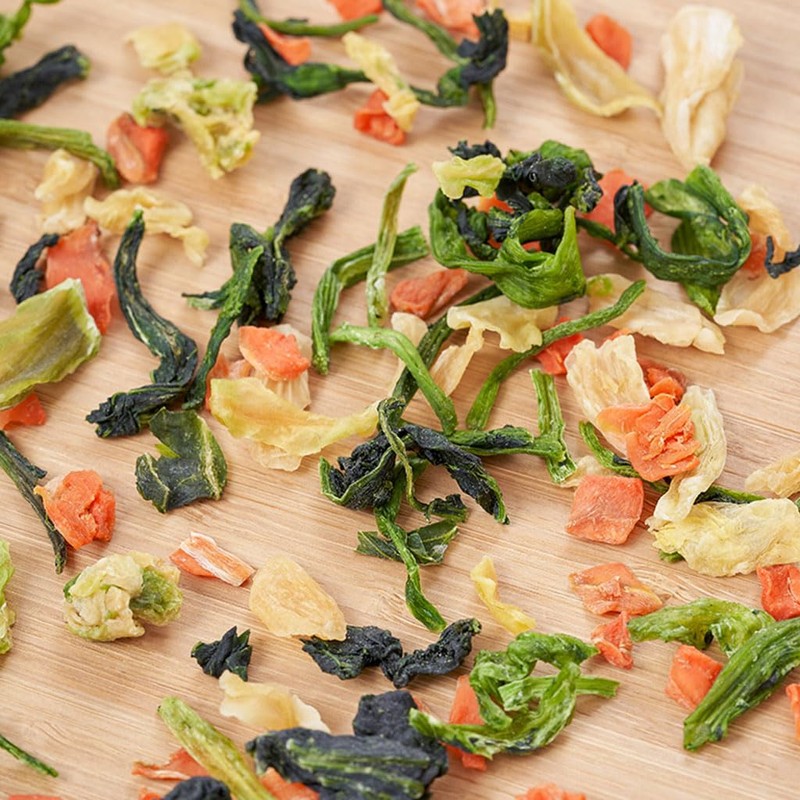 SXETBEAN Dehydrated Vegetables, 250g/8.8oz Dried Ramen Toppings, Natural Dried Vegetables
