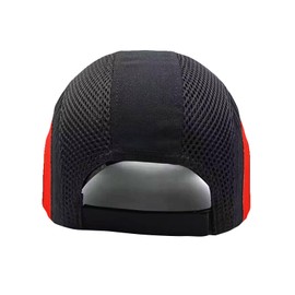 Safety Bump Cap Baseball Style Hard Hat Head Protection Cap Lightweight Hard Safety Hat for Men Women(888-Black red)