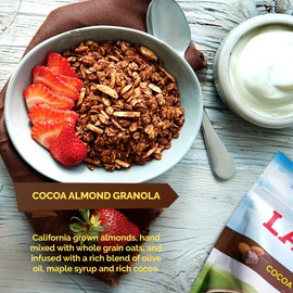 Ladera Granola | Cocoa Almond Granola | Low Sugar | Gluten Free & Vegan | Granola Breakfast | Healthy Snack | 11 oz