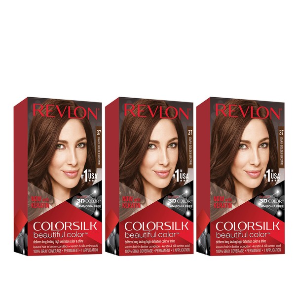 REVLON Colorsilk Beautiful Color Permanent Hair Color with 3D Gel