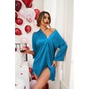 Ekouaer Camisones de satén para mujer, ropa de dormir de