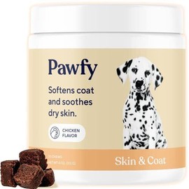 Pawfy Skin & Coat Soft Chews | Allergies | Itching | Licking | Paw Biting | S...