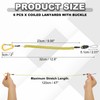 PATIKIL Coiled Lanyards with Buckle 47 Inch, 6 Pcs Retractable