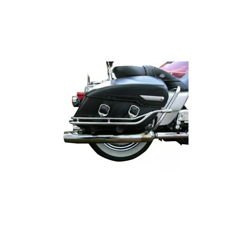 Cavalry Nostalgic Saddlebag Guard Rails - 98-08 Harley Davidson Road