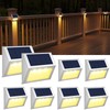 JSOT Solar Lights Outdoor for Deck,Waterproof Solar Powered Steps Light