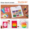 Shuttle Art Fabric Paint, 24 Colors 3D Permanent Paint with