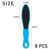 8-Piece Double-Sided Foot Pedicure Board, Double Sided Thick and Thin