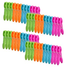 48 PCS Colorful Plastic Clothespins, Powerful Clothes Pegs, Windproof Laundry Pegs, Clothes Drying Line Pegs, Socks Clips Clothes Pins Pegs Clamps, Laundry Clothes Pegs, Colorful Clips for Laundry