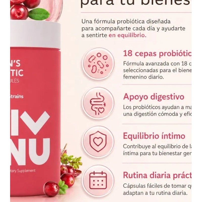 Bienestar Femenino Probiótico Flora Saludable Uso Diario