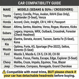 LINGVIDO Front Car Seat Covers, Faux Nappa Leather, Airbag Compatible and Waterproof Protectors for Sedans SUVs, Breathable Anti-Slip Interior for Commuters and Rideshare, Black/Red