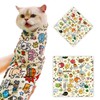 Unbranded 27.6" X 27.6" Cat Grooming Wrap Self-Adherent Anti-Scratch Swaddle