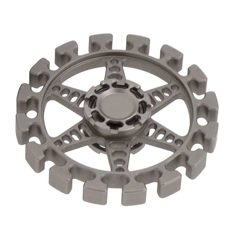 Metal Fingertip Gyroscope Round Shaped Reduce Anxiety Rotating Decompression Toy