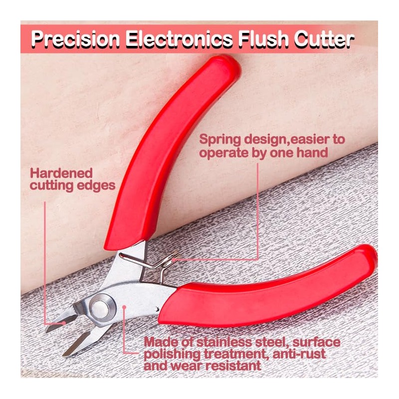 LEONTOOL Micro Nipper, Tapered Nipper, 4.0 inches (101 mm), Stainless