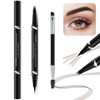 LAVONE Eyebrow Pen,2-IN-1 Dual-ended Waterproof Eyebrow Pencil,with 4 Tip Microblading
