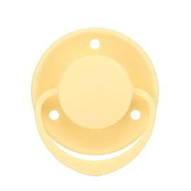Chupete de tamaño adulto para ansiedad: silicona redonda Paci tetina grande de repuesto para seleep, liberación de estrés, quitado y reensamblado, idea de regalo, color amarillo