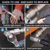 60Pcs Grease Fittings Kit, 1/4 & 1/8 Inch BSP Grease