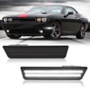 POPMOTORZ 2PCS Front Fender White LED Side Marker Lights Assembly