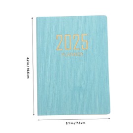 Operitacx 2025 Work Calendar Notebooks for Work Things to Do Notepad The Notebook Book Calendar Planner Daily Planning Notebook Travel Note Journal Notepad Agenda Paper Sky-blue