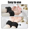 2 Pcs Hair Ties With 2 Pcs Wrist Towels, Elastic