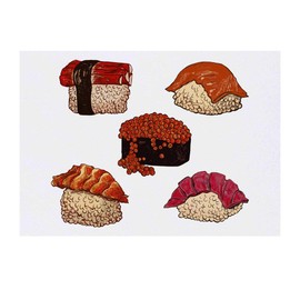 'Sushi' Temporary Tattoo - Water Resistant, Skin-Safe, Non-Toxic Transfer (TO00031417)