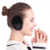 3 Pairs Bandless Ear Muffs Fleece Windproof Earmuffs Winter Ear