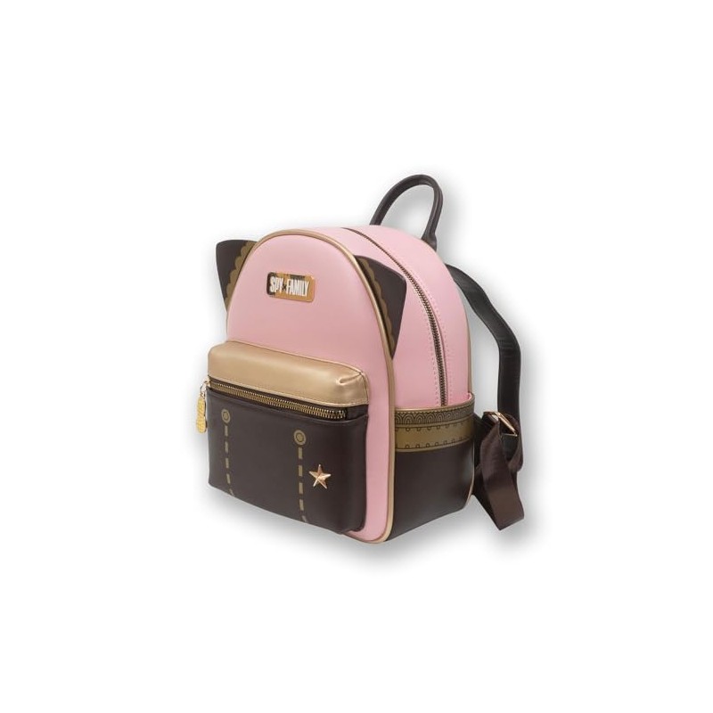 Spy x Family Anime Anya Pink PU Mini Backpack with