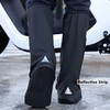 USHTH Black Waterproof Rain Boot Shoe Cover with Reflector (1