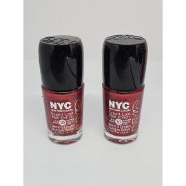 NYC New York Color Expert Last Nail Polish 261 RED ME THE NEWS 0.33oz (2 PACK)