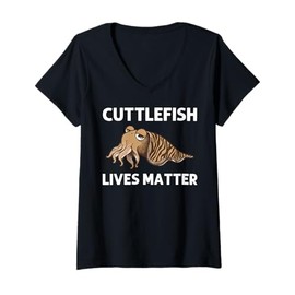 Womens Cute Cuttlefish For Men Women Ocean Animal Lover Fish V-Neck T-Shirt