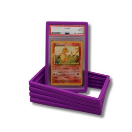 PSA Graded Bumper Guard | Protect Your Cards from Drops and Scratches | Bumper for PSA Graded Cards Only (Purple)