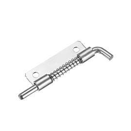 sourcing map 5pcs Carbon Steel Lock Bolt Spring Loaded Pin Latch 93mm Long (Right)