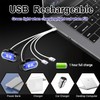 mechazhe 8-Pack Wireless LED Strobe Remote Lights | 8 Colors,