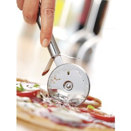 Silit Classic Line Pizza Cutter, 17.5 cm, Pizza Cutter, Polished Stainless Steel, Dishwasher Safe