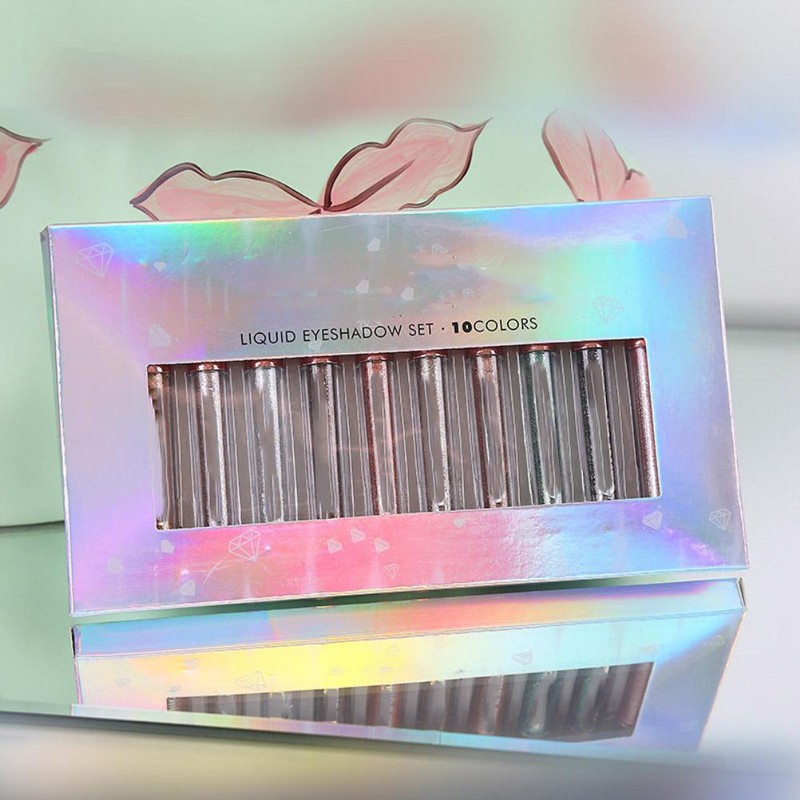 10 Colors Liquid Glitter Eyeshadow Shiny Glitter Liquid Eyeshadow Makeup
