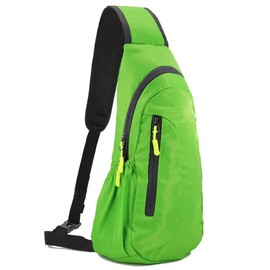 Gisdanchz Waterproof Nylon Sling Bag Backpack Chest Bag Small Men Women for Sports, Travel etc