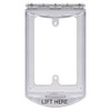 Safety Technology International, Inc. STI-6519 Single-Gang Hinged Clear Protective Polycarbonate