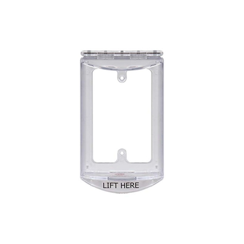 Safety Technology International, Inc. STI-6519 Single-Gang Hinged Clear Protective Polycarbonate