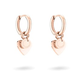 Liebeskind Belrin Creole Earrings 2.1 cm Stainless Steel with Removable Elements, Stainless Steel, No Gemstone