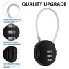 Yuikome 2 Pack Number Lock 3 Digit Waterproof Outdoor Padlock