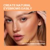 Music Flower Dual-Ended Microfilling Eyebrow Pen, Liquid Eyebrow Pen with