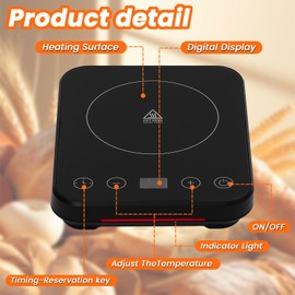 Sourdough Starter Warmer Mat, Warming Heating Pad for Sour Dough Starter, Sourdough Heater Proofing Tool for Home Baking with Timing, for Home Kitchen