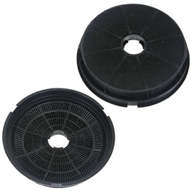 SPARES2GO Round Charcoal Carbon Filter for Lamona HJA2180 HJA2230 HJA2240 Cooker Hood (Pack of 2 Filters)