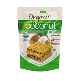 Tropical Fields Crispy Coconut Rolls (11oz) - Organic, Gluten Free, Dairy Free