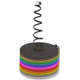 1.5m Cat6 Ultra Flat Gigabit LAN (RJ45) Slim Micro Cable - 12 Colors, 12 Pieces