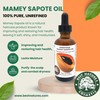 Best Nature's Cosmetics Mamey Sapote Oil Organic - revitalize dry